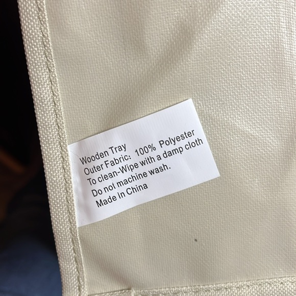 Wooden canvas tray table for sofa arm - Picture 6 of 6